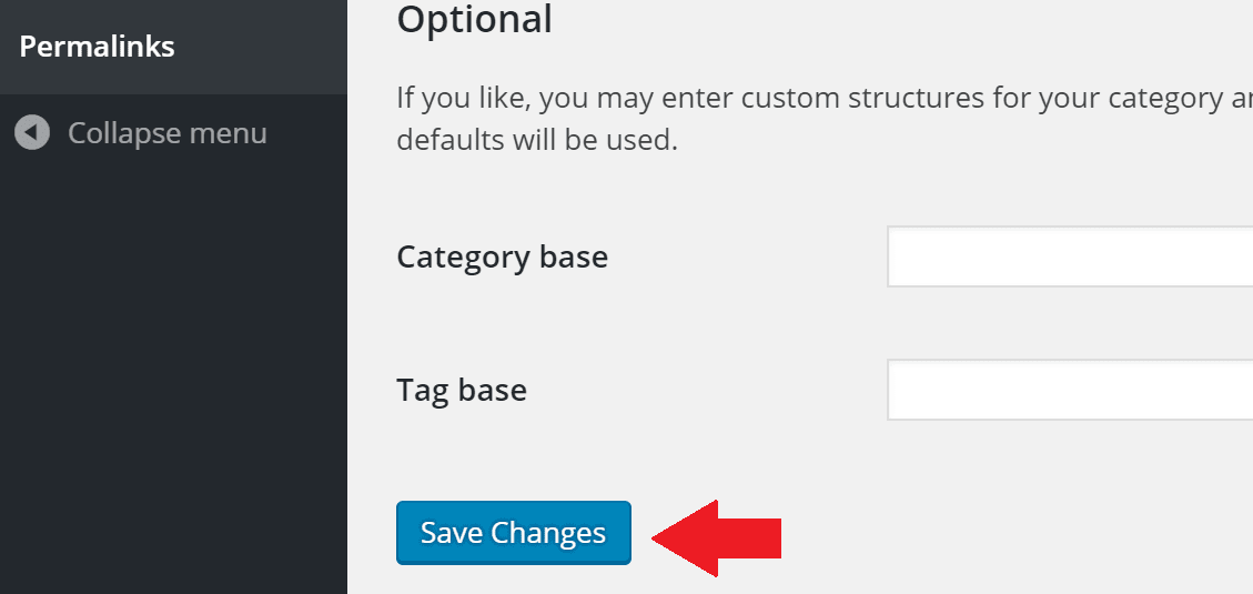 WordPress Save Permalink